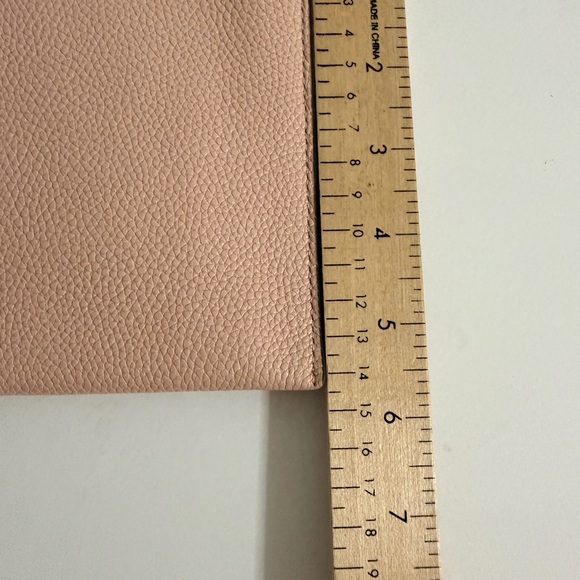 MICHAEL KORS JET SET TRAVEL XL CLUTCH WRISTLET PEBBLED LEATHER PINK BLOSSOM - Picture 6 of 9